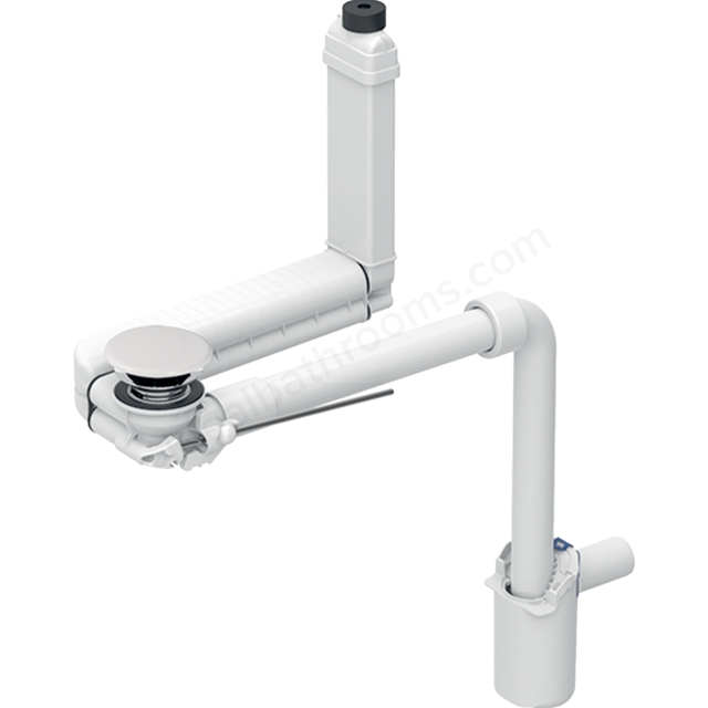 Geberit ONE Classic Slim Design Clou Basin Waste w/ Lever Actuation & Valve Cover - Chrome