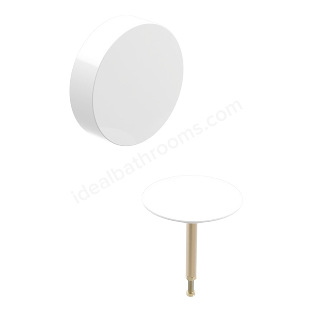 Geberit Turn Handle Bath Waste Ready-to-Fit Set, White