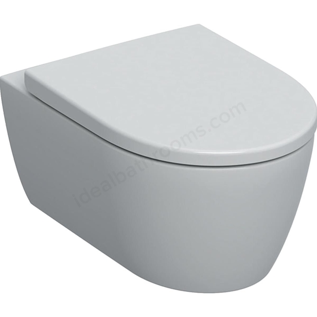 Geberit iCon Rimfree Wall-Hung WC Pan & Soft Close Seat - White