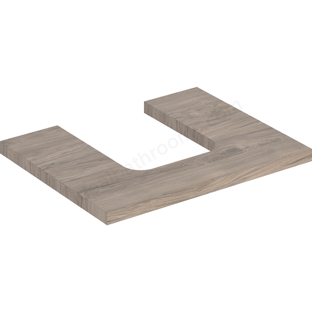 Geberit One Central Cut-out 600mm Washtop - Hickory