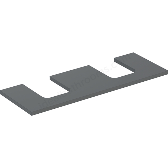 Geberit One Double Cut-out 1350mm Washtop - Matt Lava