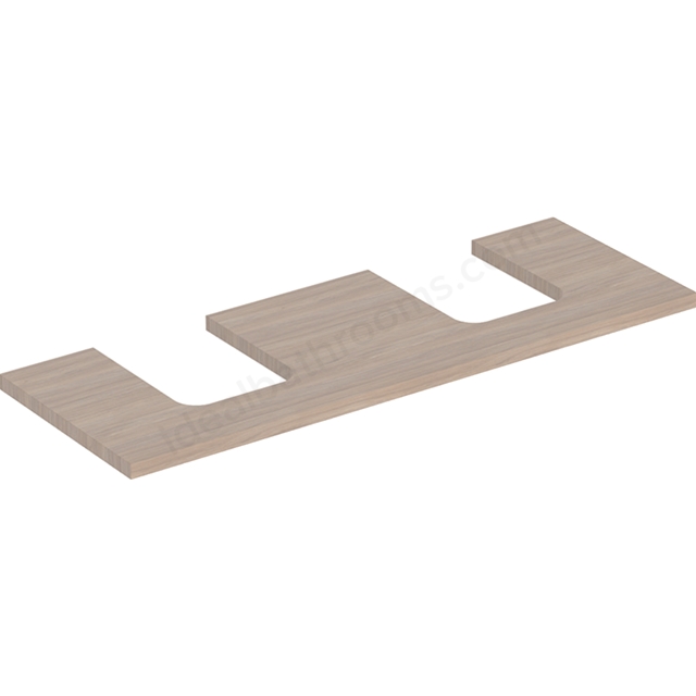 Geberit One Double Cut-out 1350mm Washtop - Oak