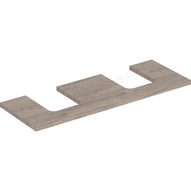 Geberit One Double Cut-out 1350mm Washtop - Hickory