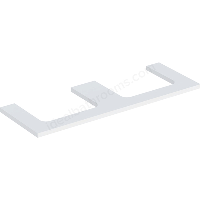 Geberit One Double Cut-out 1350mm Washtop - Matt White