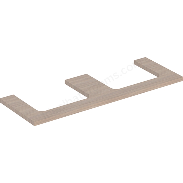 Geberit One Double Cut-out 1350mm Washtop - Oak