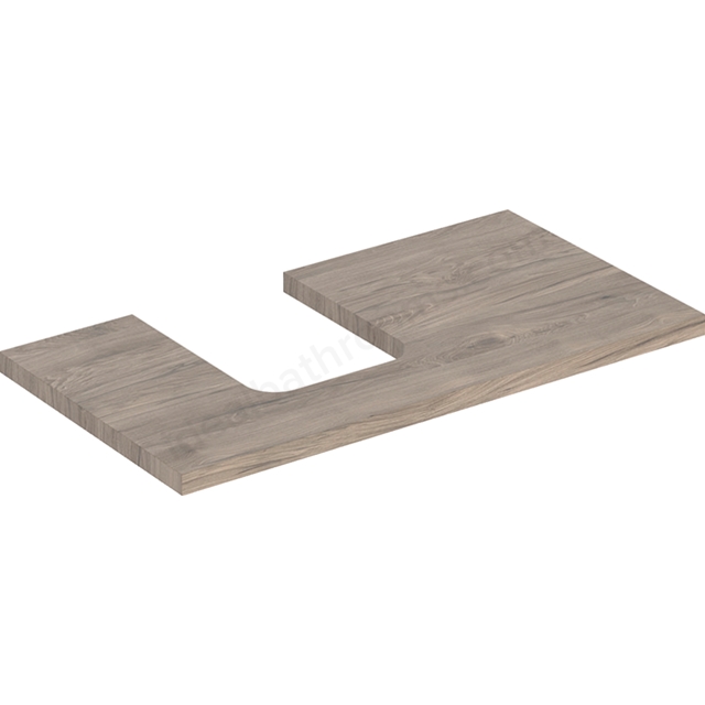 Geberit One Left Cut-out 900mm Washtop - Hickory