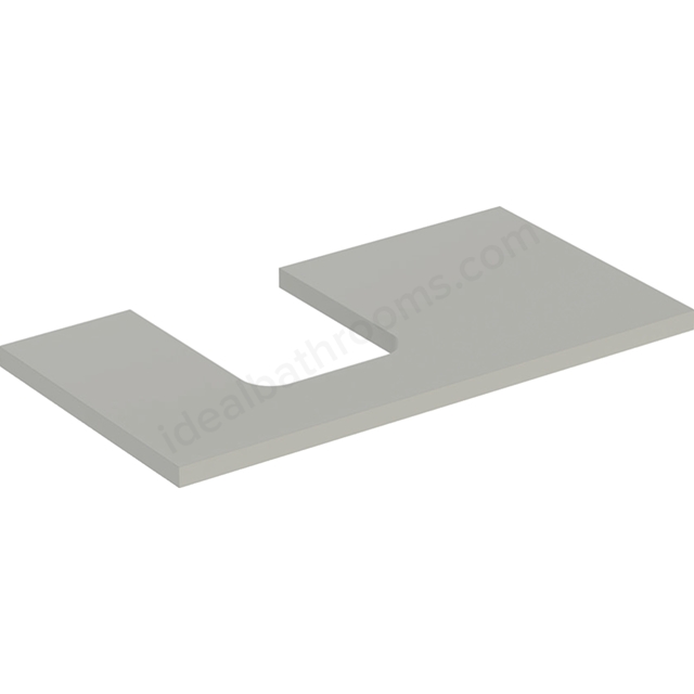 Geberit One Left Cut-out 900mm Washtop - Matt Greige