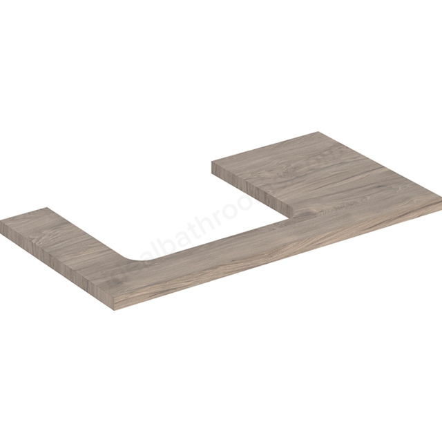 Geberit One Left Cut-out 900mm Washtop - Hickory