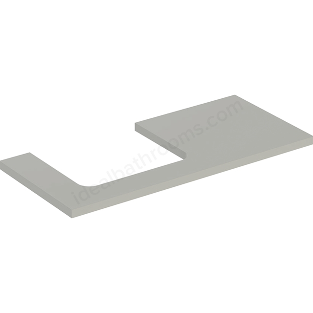 Geberit One Left Cut-out 1050mm Washtop - Matt Greige