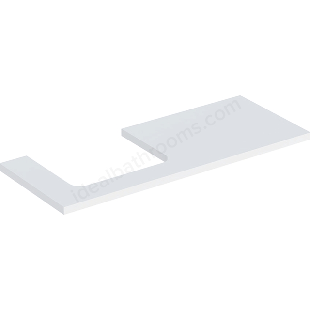 Geberit One Left Cut-out 1200mm Washtop - Matt White