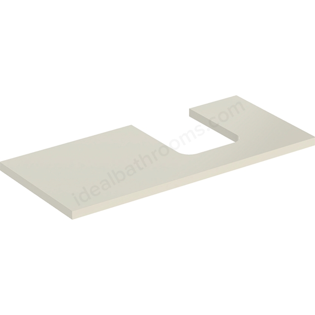 Geberit One Right Cut-out 1050mm Washtop - Gloss Sand Grey