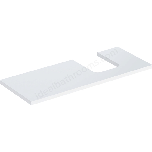 Geberit One Right Cut-out 1200mm Washtop - Gloss White