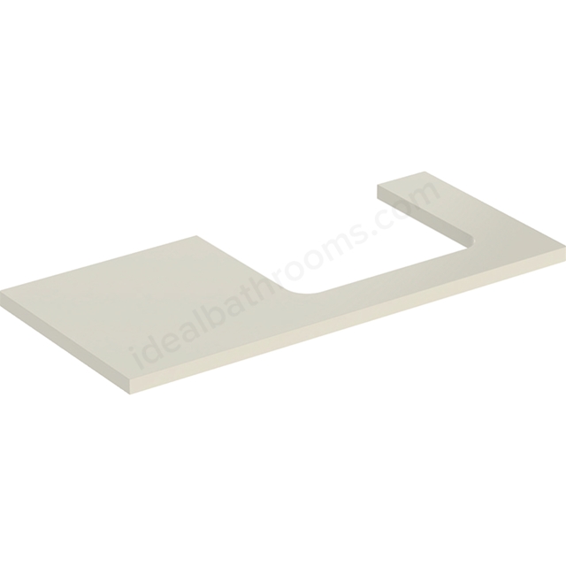 Geberit One Right Cut-out 1050mm Washtop - Gloss Sand Grey