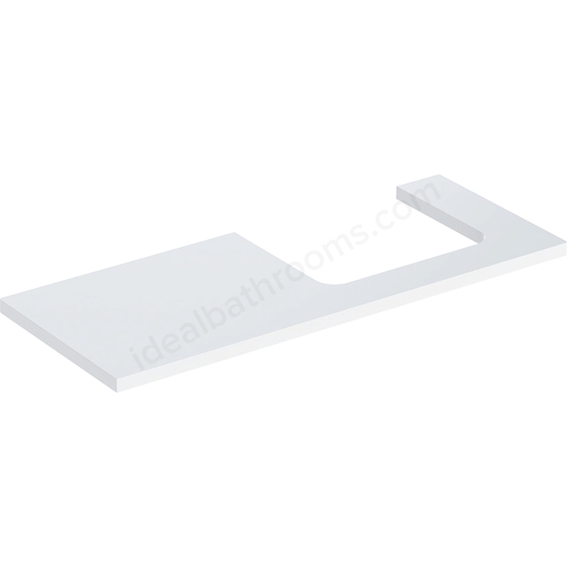 Geberit One Right Cut-out 1200mm Washtop - Gloss White