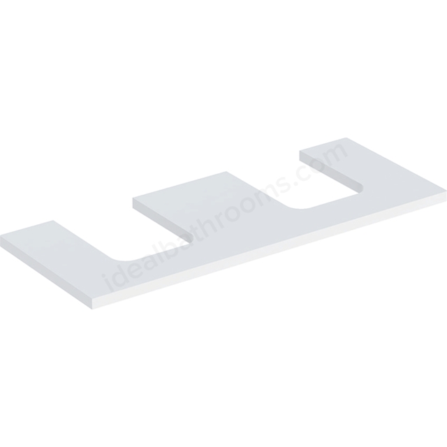 Geberit One Double Cut-out 1200mm Washtop - Matt White