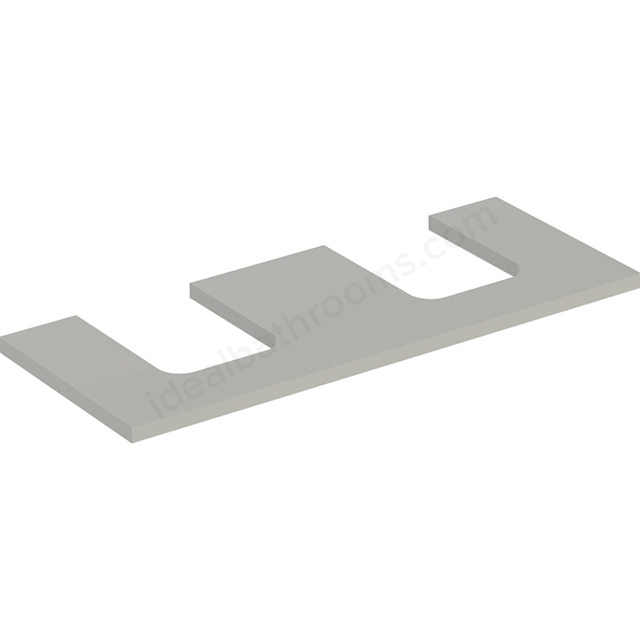 Geberit One Double Cut-out 1200mm Washtop - Matt Greige