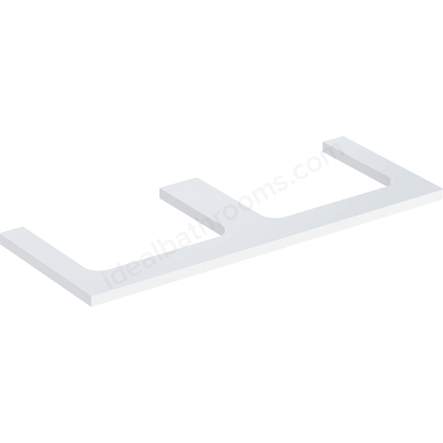Geberit One Double Cut-out 1200mm Washtop - Gloss White