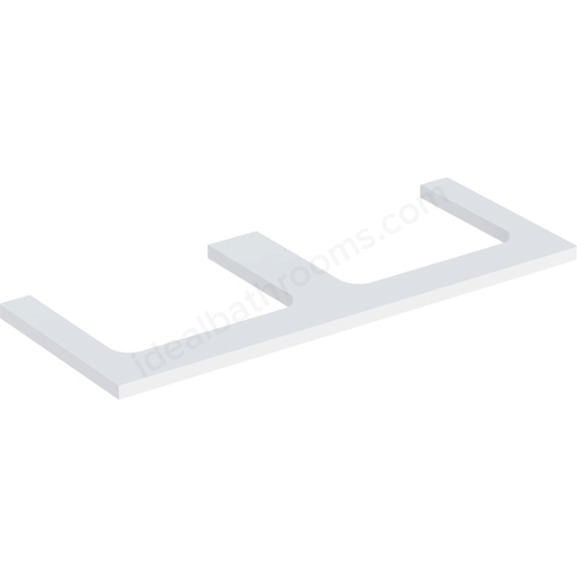 Geberit One Double Cut-out 1200mm Washtop - Matt White