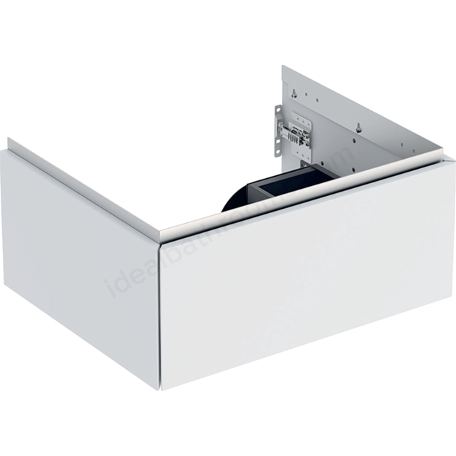 Geberit One 600mm 1 Drawer Washbasin Unit - Matt White