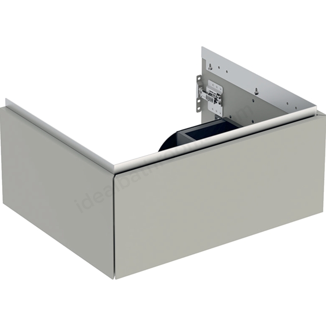 Geberit One 600mm 1 Drawer Washbasin Unit - Matt Griege