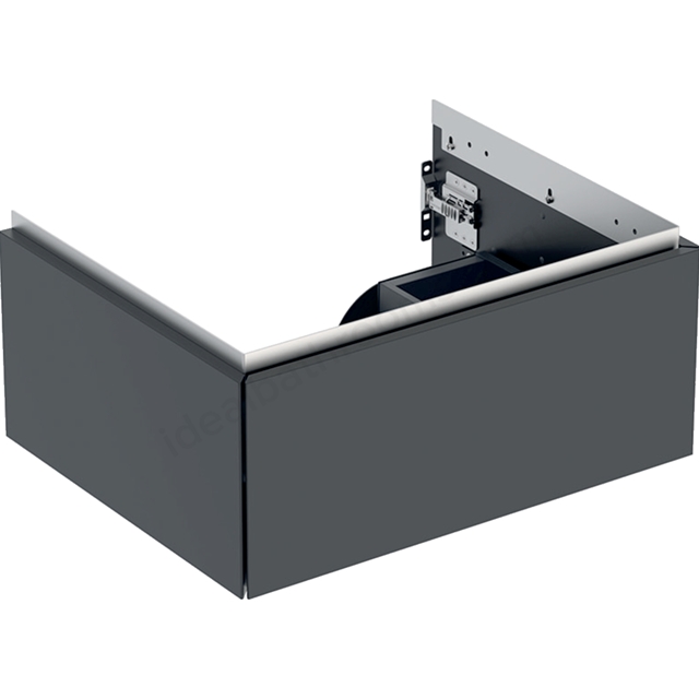 Geberit One 600mm 1 Drawer Washbasin Unit - Matt Black