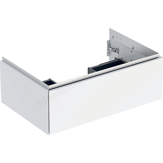 Geberit One 750mm 1 Drawer Washbasin Unit - Gloss White