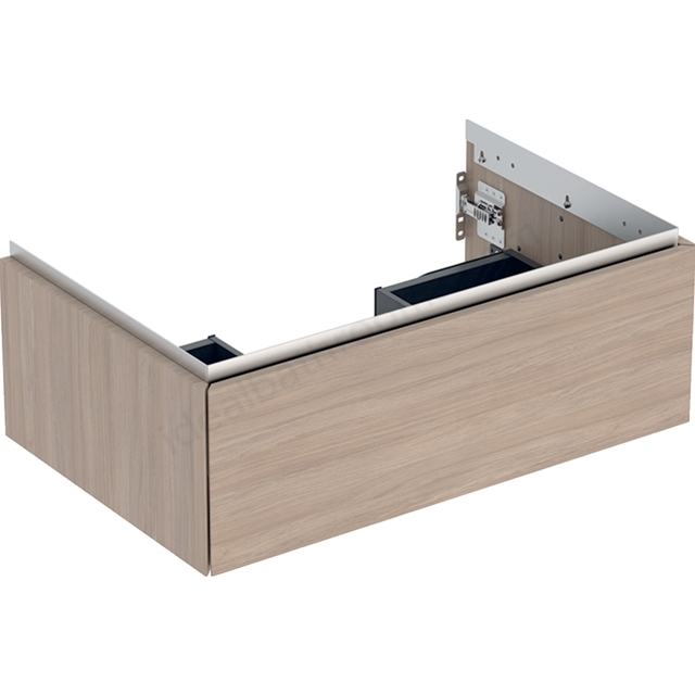 Geberit One 750mm 1 Drawer Washbasin Unit - Oak