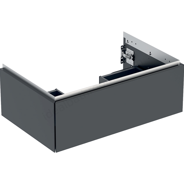 Geberit One 750mm 1 Drawer Washbasin Unit - Matt Black