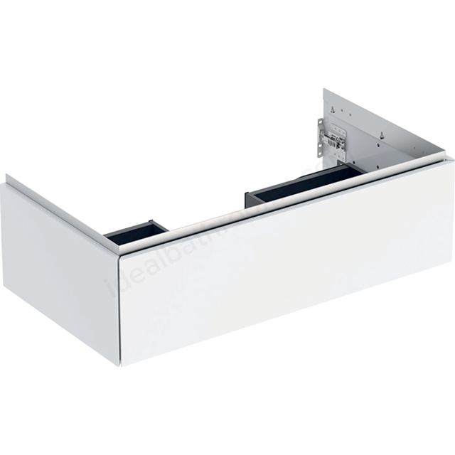 Geberit One 900mm 1 Drawer Washbasin Unit - Gloss White