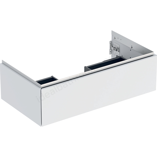 Geberit One 900mm 1 Drawer Washbasin Unit - Matt White