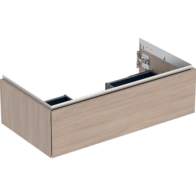 Geberit One 900mm 1 Drawer Washbasin Unit - Oak