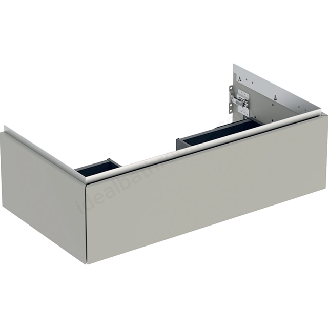 Geberit One 900mm 1 Drawer Washbasin Unit - Matt Griege