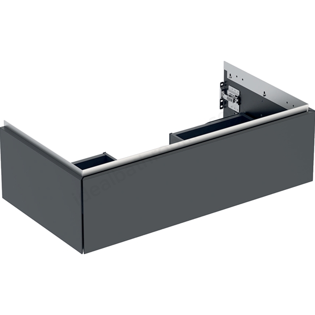 Geberit One 900mm 1 Drawer Washbasin Unit - Matt Black