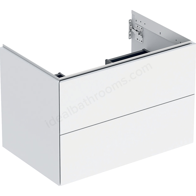 Geberit One 750mm 2 Drawer Washbasin Unit - Matt White