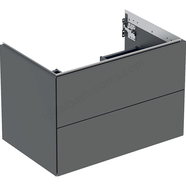 Geberit One 750mm 2 Drawer Washbasin Unit - Matt Lava