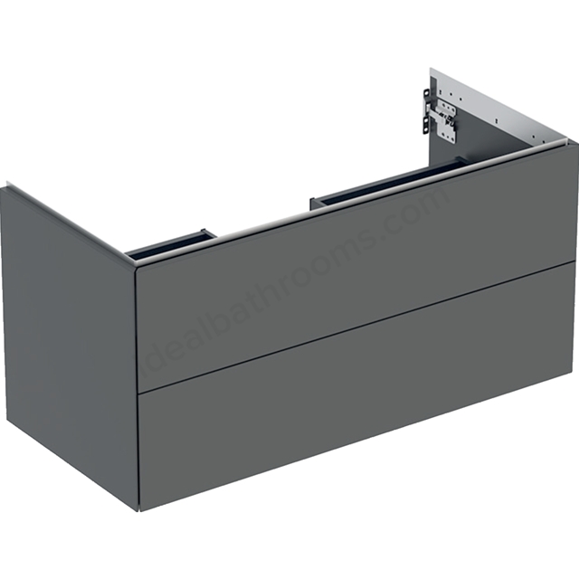 Geberit One 1050mm 2 Drawer Washbasin Unit - Matt Lava