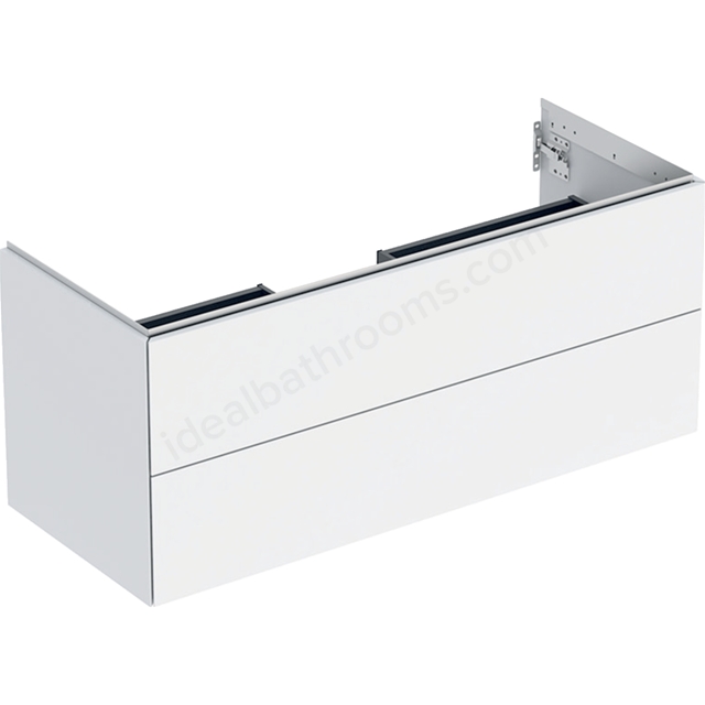 Geberit One 1200mm 2 Drawer Washbasin Unit - Matt White