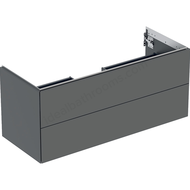 Geberit One 1200mm 2 Drawer Washbasin Unit - Matt Lava