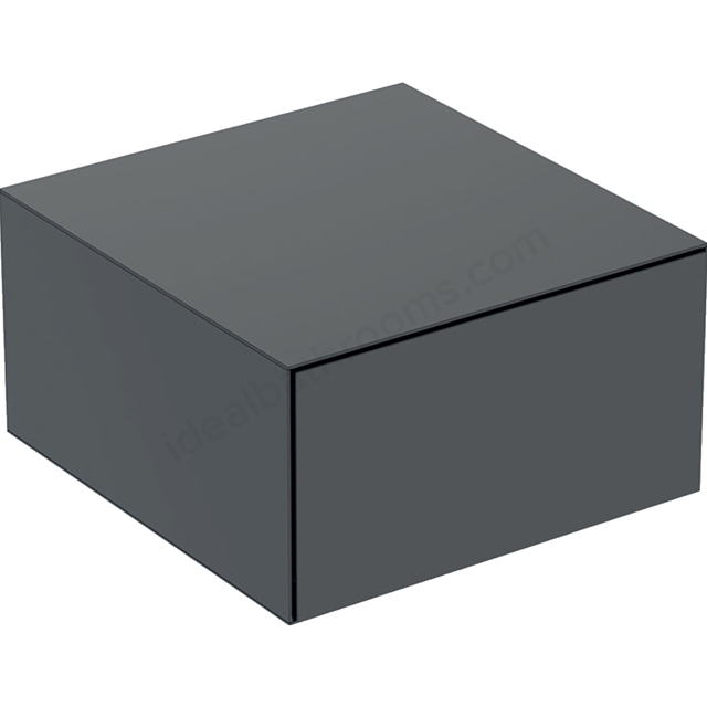 Geberit One 450mm 1 Drawer Low Cabinet - Matt Black