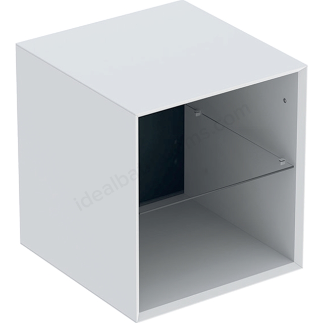 Geberit One 450mm Open Fronted Low Cabinet - Matt White