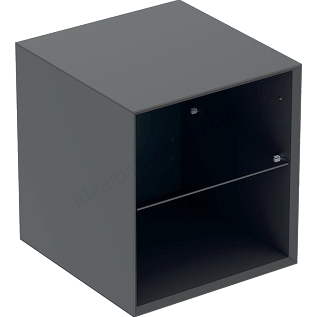 Geberit One 450mm Open Fronted Low Cabinet - Matt Lava