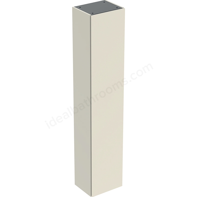 Geberit One 360mm 1 Door Tall Storage Cabinet - Gloss Sand Grey