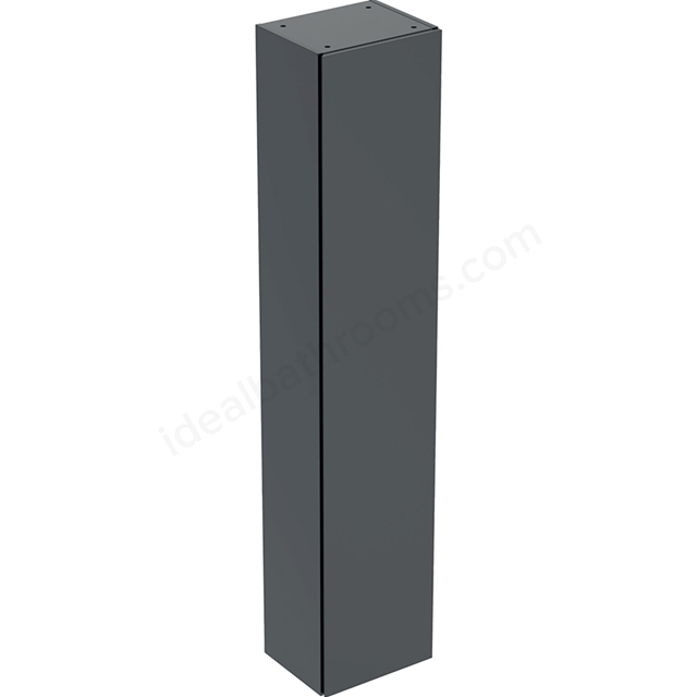 Geberit One 360mm 1 Door Tall Storage Cabinet - Matt Black