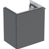 Geberit iCon Handrinse Basin Cabinet RH 1 Door 380mm Lava Matt Body/Lava Matt Handle