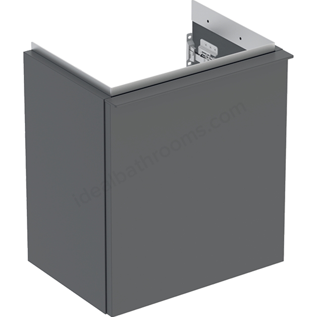 Geberit iCon Handrinse Basin Cabinet LH 1 Door 380mm Lava Matt Body/Lava Matt Handle