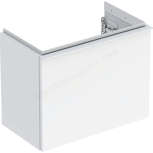Geberit iCon Handrinse Basin Cabinet 1 Drawer 530mm  White Gloss Body/White Matt Handle