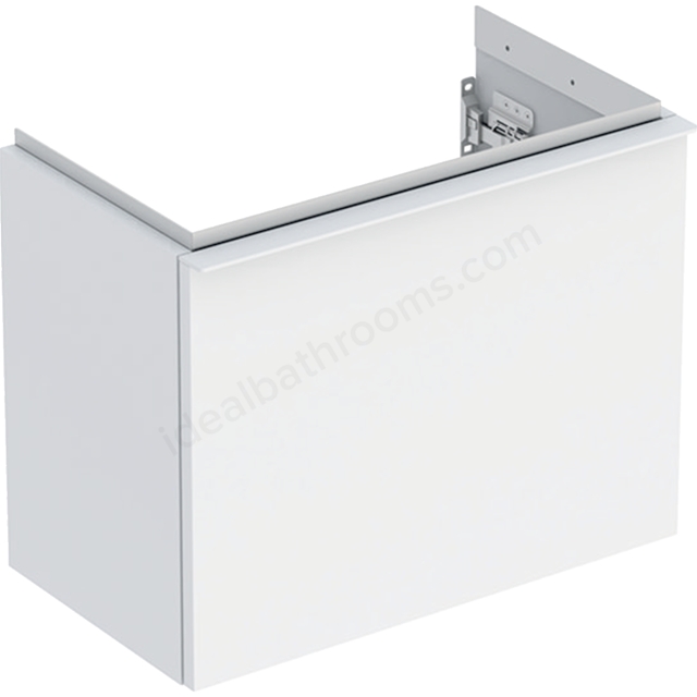 Geberit iCon Handrinse Basin Cabinet 1 Drawer 530mm  White Matt Body/White Matt Handle