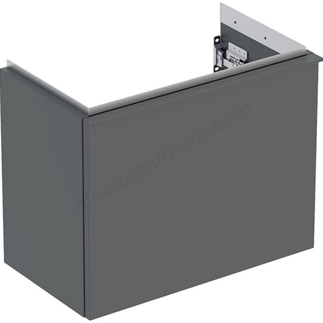 Geberit iCon Handrinse Basin Cabinet 1 Drawer 530mm  Lava Matt Body/Lava Matt Handle