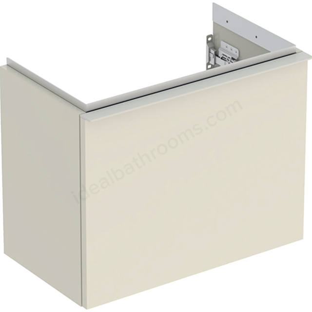 Geberit iCon Handrinse Basin Cabinet 1 Drawer 530mm  Sand-Grey Gloss Body/Sand-Grey Matt Handle