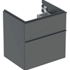 Geberit iCon Washbasin Cabinet 2 Drawer 600mm  Lava Matt Body/Lava Matt Handle